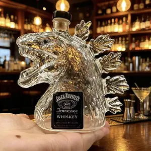 Godzilla 70th Anniversary Whiskey Decanter, Limited Edition Glass Bottle, Collectible Liquor Container, Iconic Monster Design, Premium Liquor Bottle