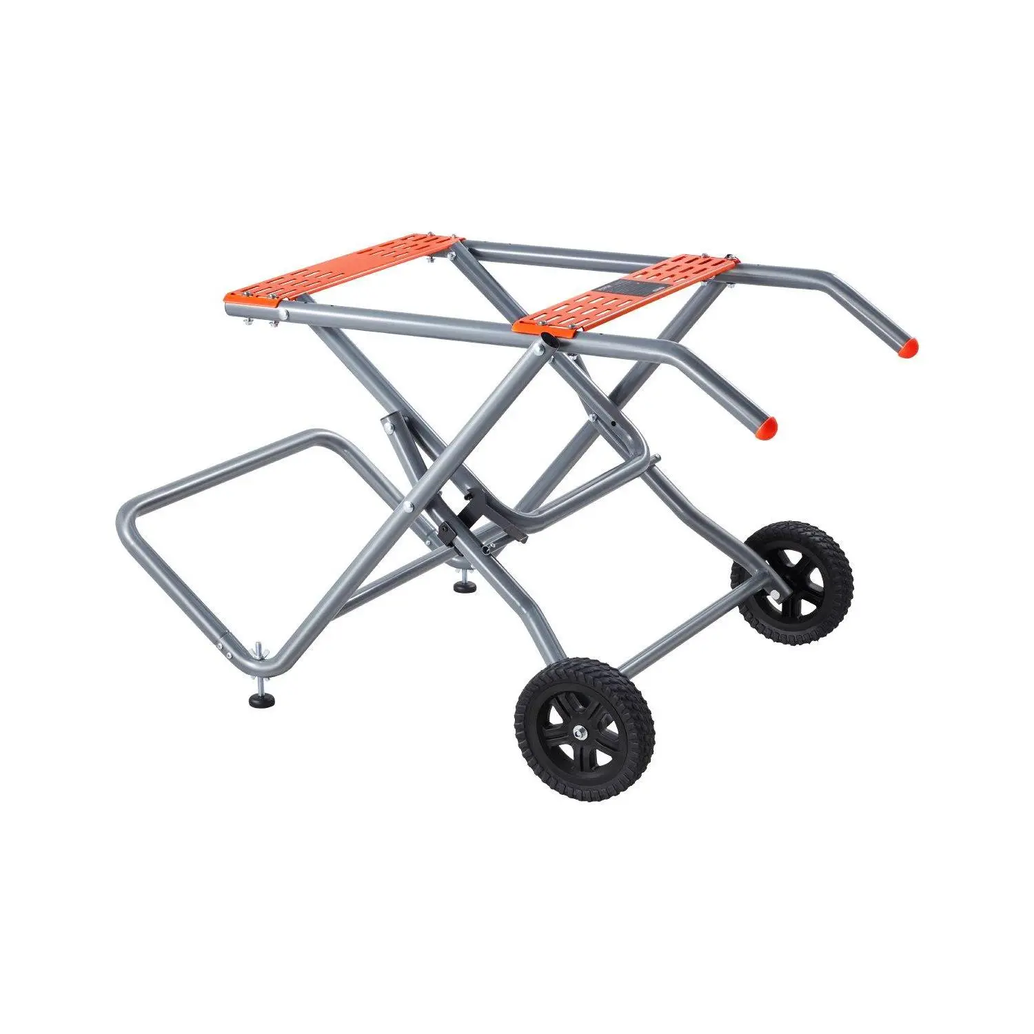 【Summerfinds】Portable Heavy-Duty Tool Table Saw Stand with Wheels, 350 lbs Load Capacity, Rolling Foldable Design, Easy Storage, Stable Power Tool Accessory