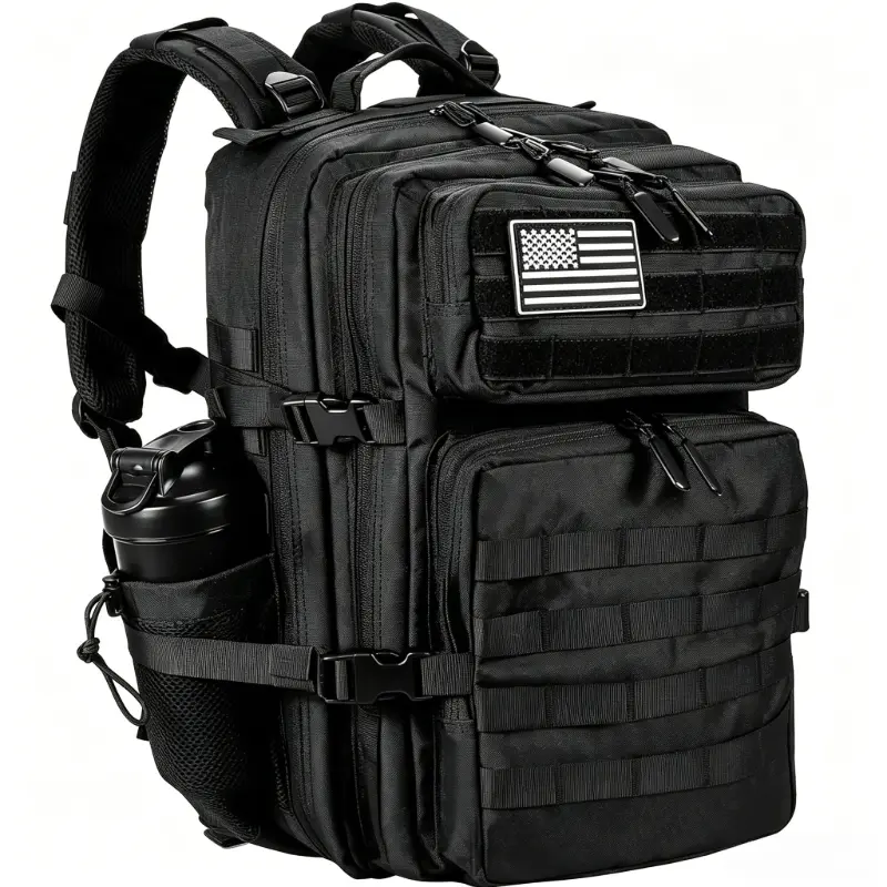45L Military Tactical Backpack Molle System Large Rucksack Outdoor Camping Hiking Assault Bag