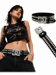 2026 New Y2K Punk Waistband Luxury Women's Rhinestone Punk Style, Unique Style Accessory, Rhinestone Decorated Belt, Costume Waist Belt