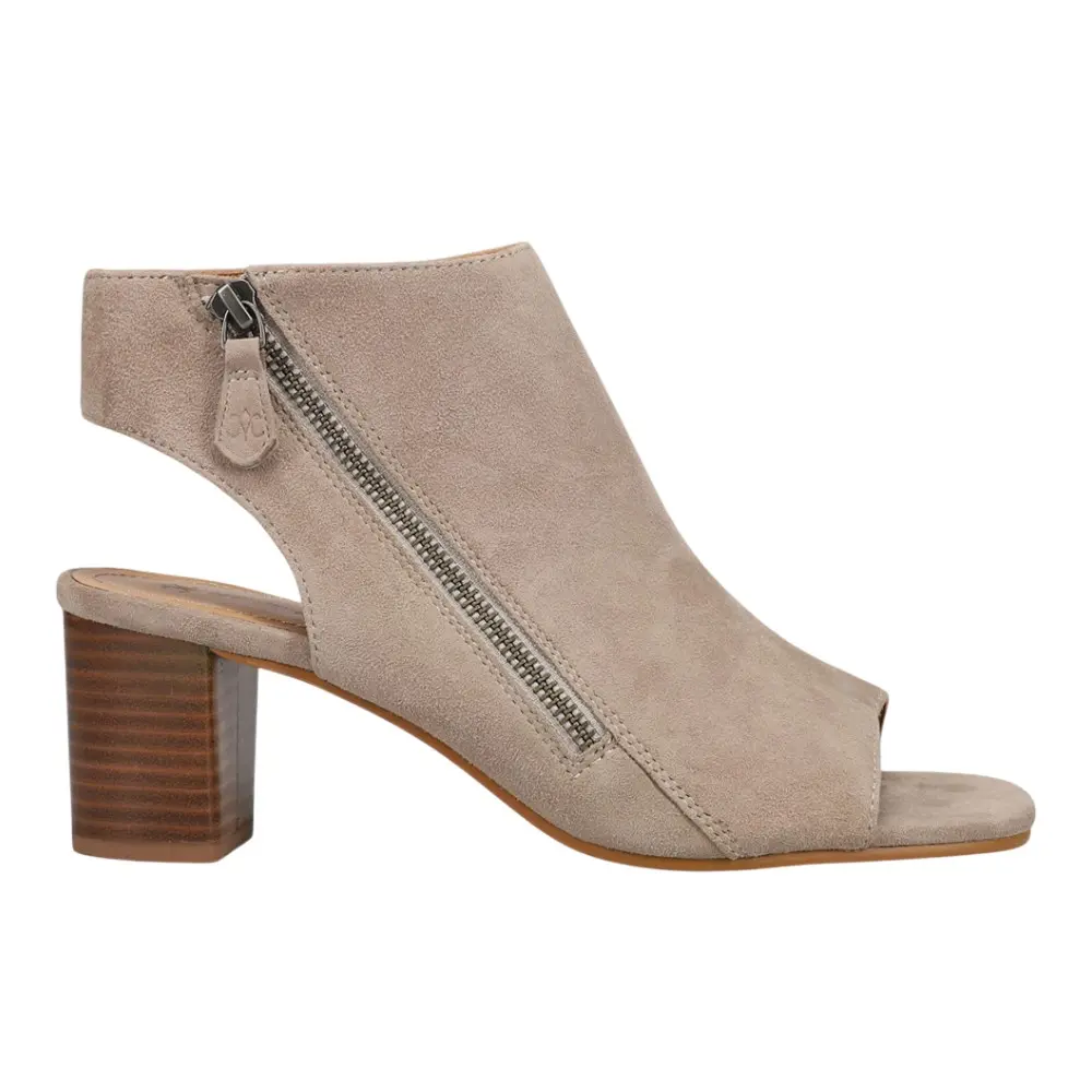 Johnston & Murphy Womens Evelyn Block  Casual Sandals Casual Mid Heel 2-3" - Beige