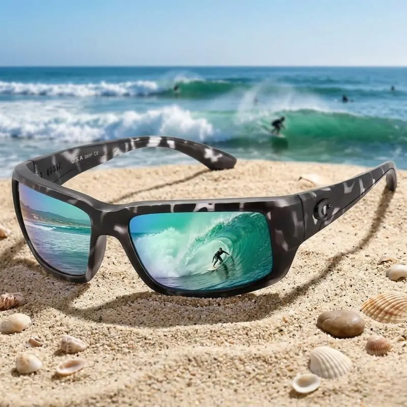 Costa Del Mar Fantail Sunglasses for Men, Polarized 580G Lens, Fishing & Boating UV Protection Eyewear