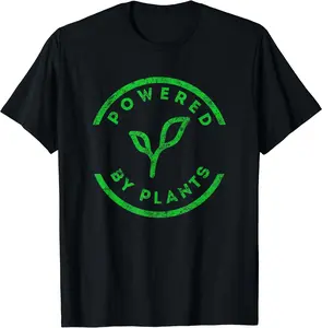 Powered By Plants T-Shirt Vegan Workout T-Shirt