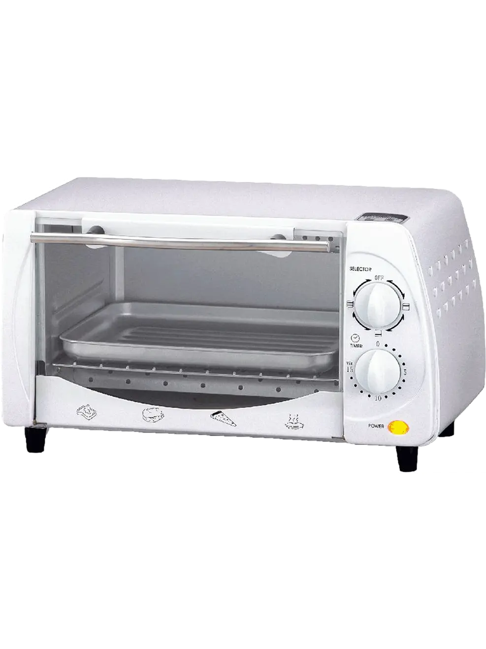 Brentwood TS-345W 9-Liter Toaster Oven and Broiler - White