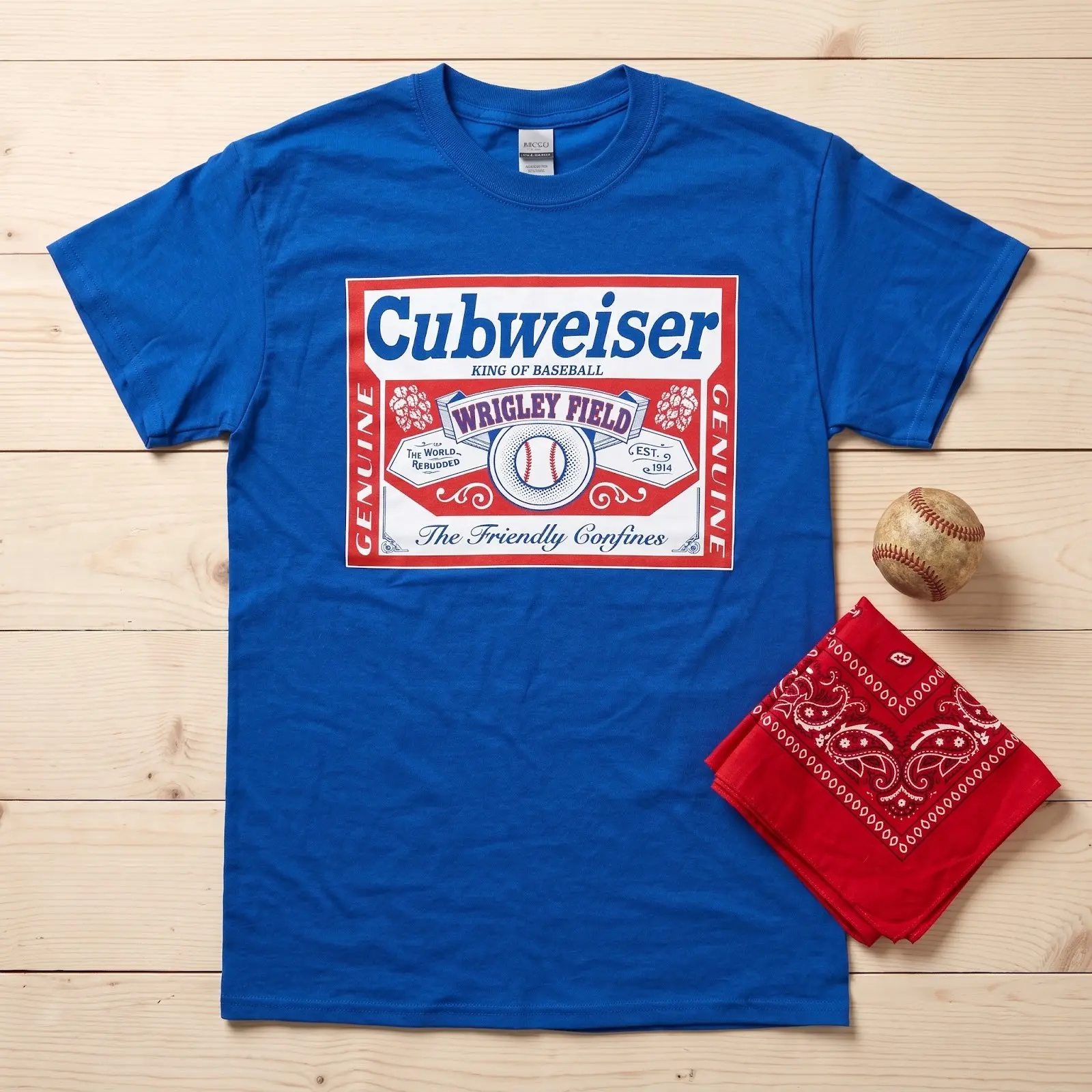 George Kittle Cubweiser Shirt, San Francisco Wrigley Field Tshirt, Cubweiser Tee
