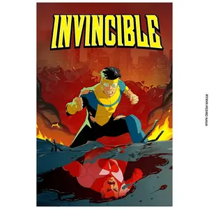 Invincible Movie Poster Vintage Retro Art Print Wall Art Print Home Decor Minimal Posters (No Frame)