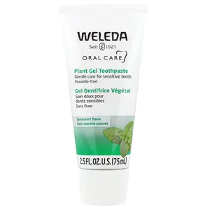 Weleda Oral Care, Plant Gel Toothpaste, Fluoride Free, Spearmint, 2.5 fl oz (75 ml)