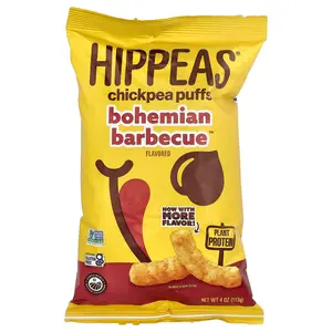 Hippeas Chickpea Puffs, Bohemian Barbecue™, 4 oz (113 g)