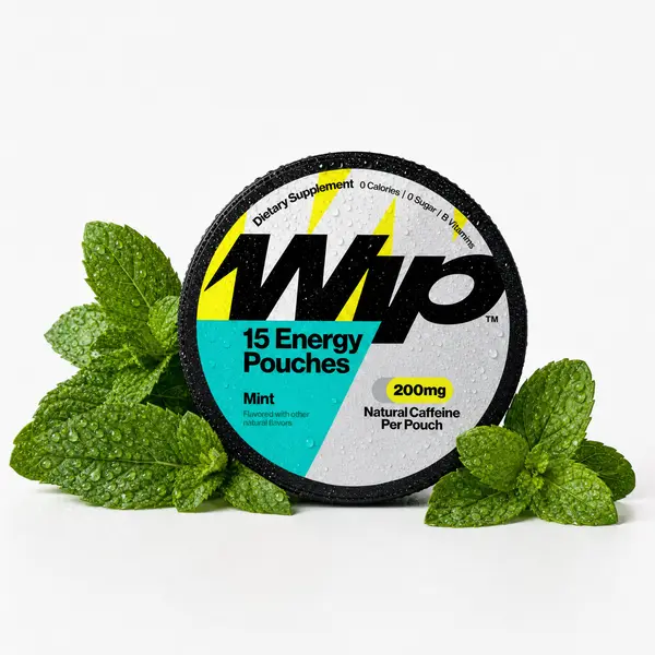 WIP Energy Pouches - Mint - 15 Count - Caffeine - Nicotine-Free