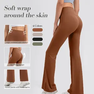 CICI FIVE  Women'S Yoga Flared Pants. Flatters The Hips, Features A High Waist And Tummy-Tucking Design, And Is Made Of Soft, Stretchy, And Breathable Fabric. Perfect For Pilates, Yoga, Outdoor Walks, And Casual Wear.