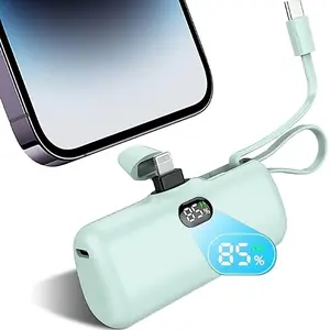 Portable Charger Power Bank,5000mAh Fast Charging Battery Pack Compatible with iPhone 15/15 Plus/15 Pro/15 Pro Max, Samsung S24/23, Google Pixel, Moto, Android Phone