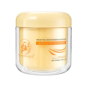 Aomimegel hair mask, deep repair for dry and damaged hair, Mild Moisturizer, adds honey and argan oil to make it smooth Professional Keratin Hair Mask Cream hair  mask