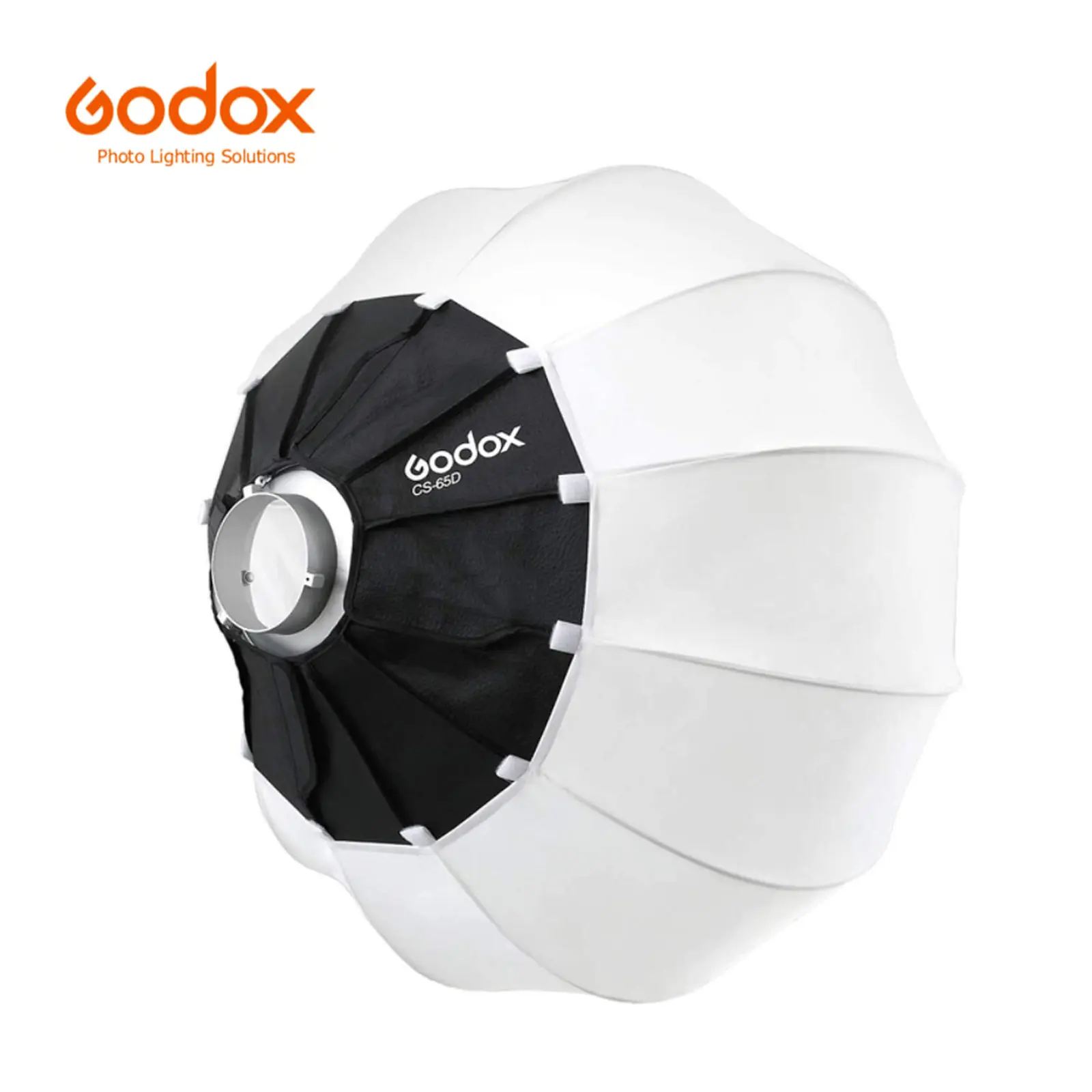 GODOX CS-65D 65cm Omnidirectional Lantern Softbox Lighting Kit - Bowens Mount Strobe Flash/Speedlite Fabric Modifier with Skirt Set & Carry Bag for Aputure 300D Mark II,120D,SL-60W,VL150,SL150WII,FV150,AD200PRO,AD300,AD400PRO,AD600,VL300,VL200,UL150