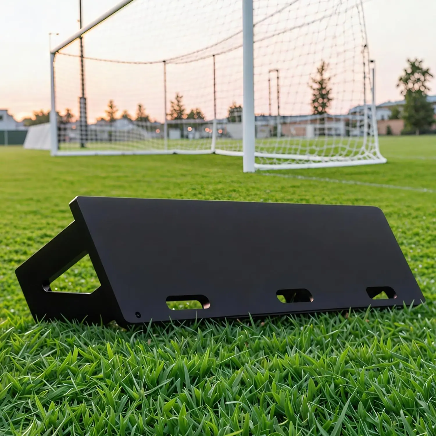 YODOLLA 2-Way Soccer Rebounder Trainer Portable Football Rebound Board for Solo Practice Shooting & First Touch Drills High-Impact HDPE Design Indoor/Outdoor Use