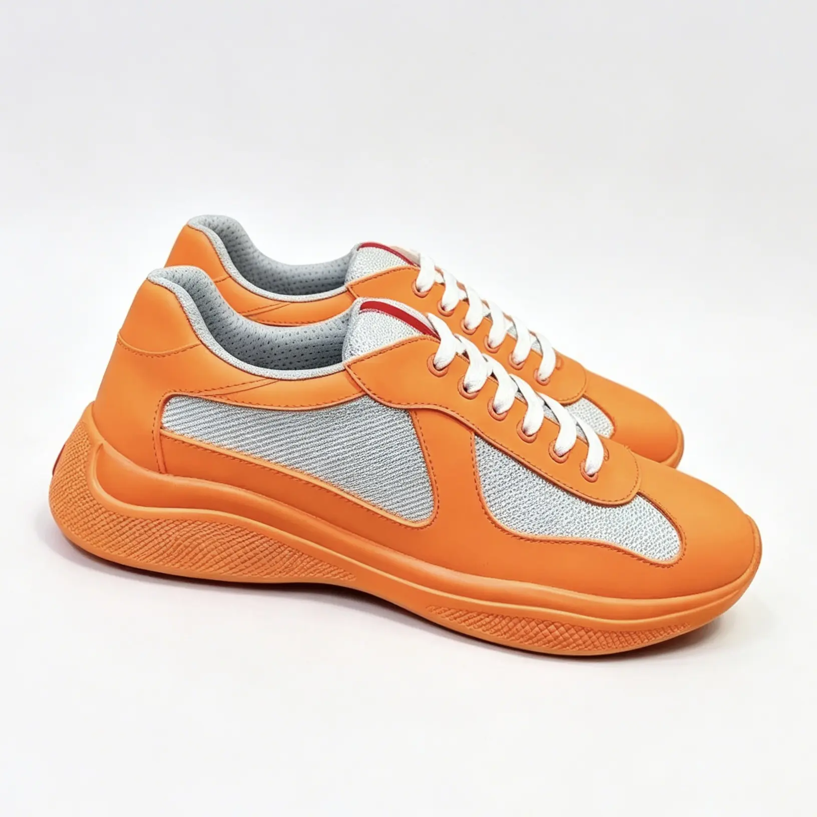 designer matte leather Americas Cup flat trainers round toe soft rubber multiple colors shoes size 35-48 for men and women casual Linea Rossa Voyage vintage shoes