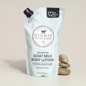 Unscented Goat Milk Body Lotion Refill Pouch