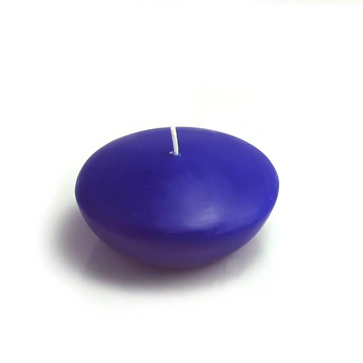Royal Blue Round Solid Handpoured Unscented Floating Candles - CFZ-058-6-0, 3 in., Long Burning, Home Decor Bulk Pack (72 Pieces)
