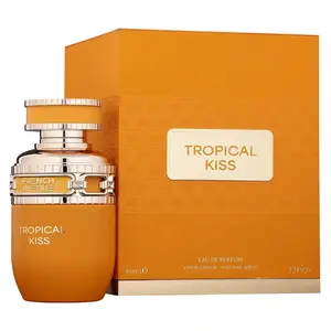 Fragrance World Tropical Kiss EDP Perfume 80ml - French Avenue Oriental Vanilla Fragrance for Women with Chamomile Mango & Orange Blossom Notes Eau De Parfums