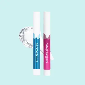Smileactives Teeth Whitening 2-Pen Bundle for Whiter Smile, Fast Tooth Whitener and Stain Remover with Precision Brush Tip, Dental Quality Whitening Gel, Travel Pen, Easy to Use 2-0.11 fl oz Pens, Stocking Stuffers Idea for Men & Women