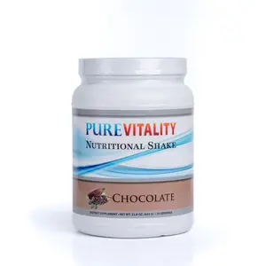 Pure Vitality Chocolate Protein Powder | For Women & Men | All Natural, Gluten Free, NON-GMO, Soy Free, No added Sugar, Grass Fed Cows, Made in the US- 30 Servings