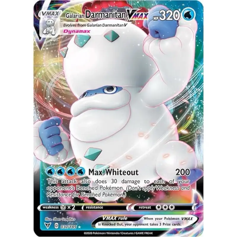 Galarian Darmanitan Vmax -Vivid Voltage 037/185 Nm