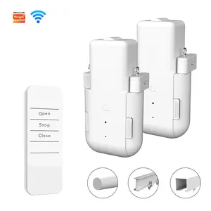Smart Remote Control Motorized Curtain System, Automatic Window Shade Opener, One-Touch Smart Home Automation Device