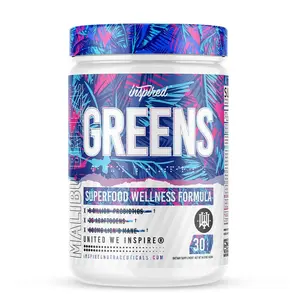 Inspired Greens Superfood Powder - Complete and Informed Nutrition for Vitality and Wellness - - Dietary, Healthcare Fitness Supplement Edible