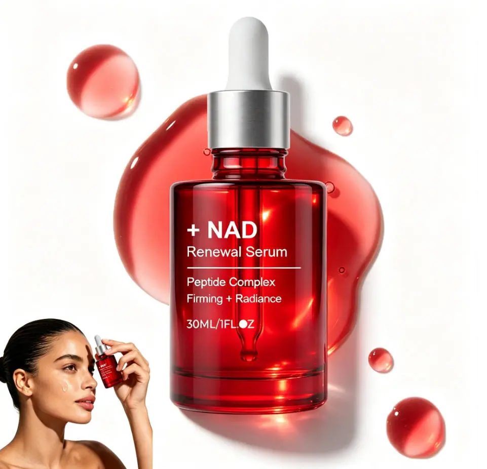 NAD+ EGF Firming Serum | NAD+, EGF, Collagen Extract, Anti-aging, Plumping, Radiance Boosting Serum | Cares for Look of Fine Lines, Skin Elasticity & Firmness For Youthful-looking Skin (30ml / 1.01 fl. oz.) | Korean Skincare