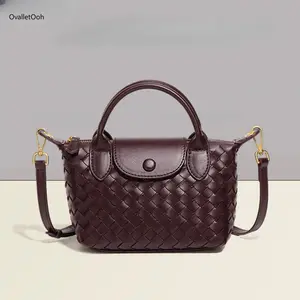 2026 New Women's Woven Dumpling Shoulder Bag - Fashion PU Leather Crossbody Bags for Women, Lightweight Commuter Purse for Daily & Work Wear