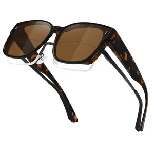 MEETSUN Lightweight Fit Over Glasses Sunglasses for Women Oversized Trendy Large Square Polarized Sun Glasses for Driving