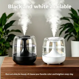 21.98oz Personal Cool Mist Humidifier - Bedside Home Desktop Silent Spray Device with 7-Color Lights, 2 Modes, Bedroom Air Moisturizer (2 Color Options), Bedside Humidifier, Cool Mist Humidifiers
