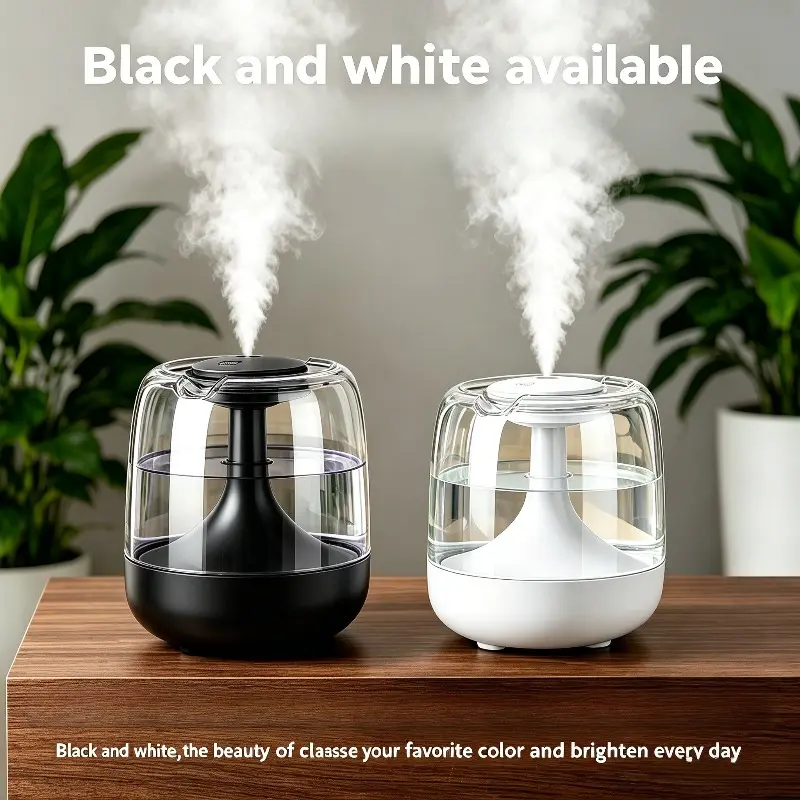 21.98oz Personal Cool Mist Humidifier - Bedside Home Desktop Silent Spray Device with 7-Color Lights, 2 Modes, Bedroom Air Moisturizer (2 Color Options), Bedside Humidifier, Cool Mist Humidifiers