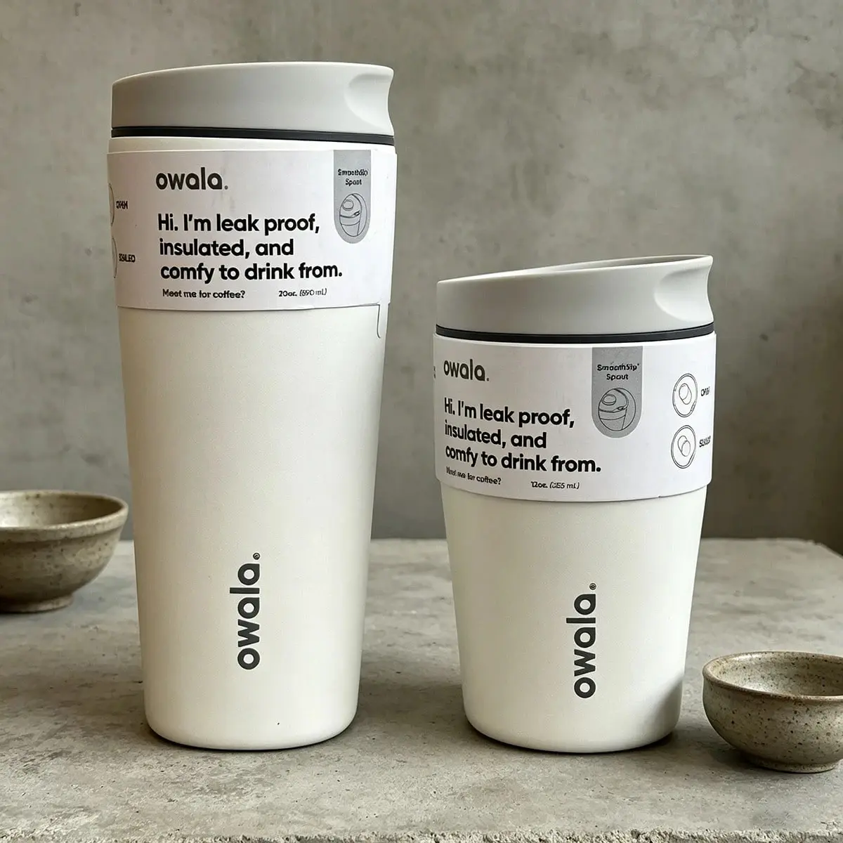 Owala SmoothSip Slider 12/20oz Limited UO Exclusive Cup Gift Travel Mug Steel,souvenir