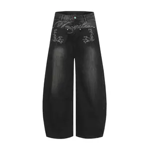 Inflation Baggy Washed Embroidered Denim Jeans 2026 Spring Summer New Arrival Mens Streetwear Fashion Pants Y2K Style Casual Hip Hop Outfit Inspo fathersdaygift