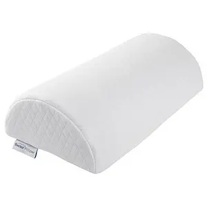 Doctor Pillow Half-Moon Memory Foam Lumbar Bolster Cushion