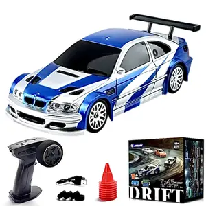 RC Drift Car 1:24 Scale 4WD Remote Control Racing Car with 2.4GHz & 12.4mph Speed for Ages 8+