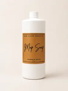 Pumpkin Spice Luxury Mop & Bucket Cleaner - 32oz Limited Edition Exclusive Label - Household All-Purpose Spray Cleaner