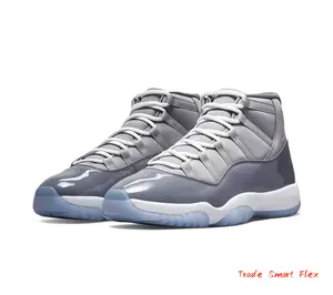 The ultimate grey high-tops. Premium patent leather + icy sole