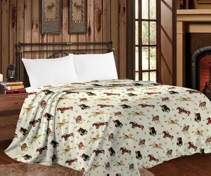 Mia Collection Thin Throw Blanket - Beige Rodeo, Soft Cotton Blend, Perfect for Home, Made of Cotton & Microfiber Fabric