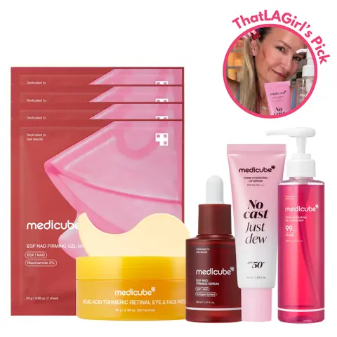 [medicube x ThatLAGirl_Shop] Firm & Glow Routine | Radiance, Anti-Aging, Fine Lines & Firming Care | Plump, Glow, Youthful Looking Skin | Korean Skincare, K-Beauty