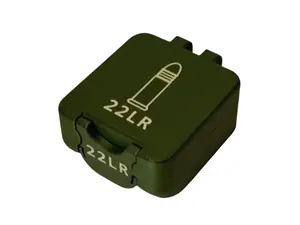 Ammo Case 22LR 25/49 Rounds Compact Locking Storage for Range Days 3D Printed Durable Secure Closure Easy Access Transport