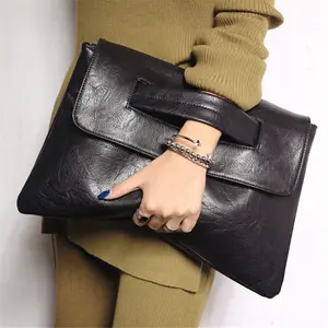 Fashion Women Clutch Purse Bag PU Leather Female Over Sized Clutches Large Capacity Messenger Shoulder Bags