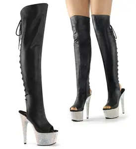 7 Inch Heel BEJEWELED-3019DM-7 Black