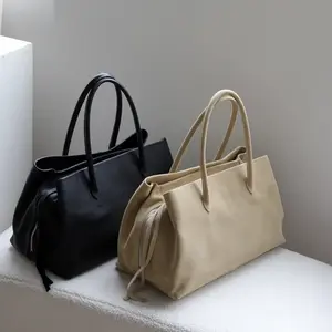 Genuine Leather Large Tote Bag – Cowhide Work Handbag with 3 Compartments spacious,summervibes