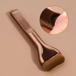 Flat Foundation Brush Wide Dense Soft Bristles Seamless Streak-Free Application Even Base Makeup Quick Blend Daily & Professional Use Flawless Creamy Skin Finish Beginner-Friendly Beauty Tool Flat Kabuki Foundation Brush