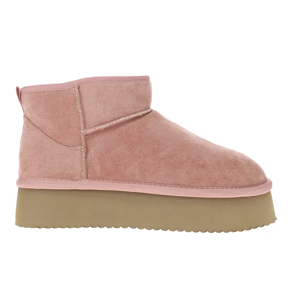 Corkys Womens Room Service Pull On Platform Round Toe Casual Boots Ankle Mid Heel 2-3" - Pink