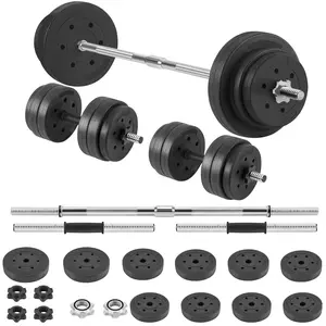 Adjustable Dumbbell Set, 70LBS Wights Set, 2-In-1 Dumbbell Set with Connector for Barbell, Dumbbell , Home Gym Fitness Equipment for Strength Trainin Foldable Ab Workout convertible dumbbell workout  weights fitrx adjustable 1-inch hole 4-in-1 gym strengt