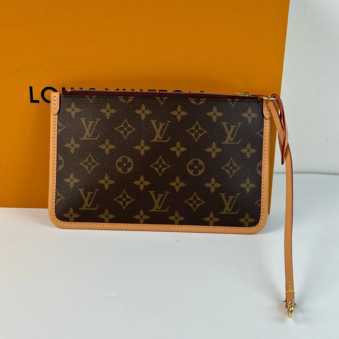 Pre-owned Louis Vuitton Monogram Neverfull Pochette CC0088