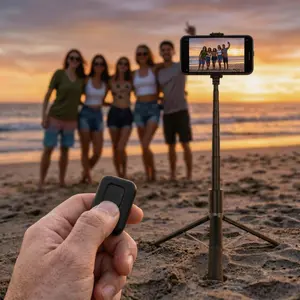 63" Professional Selfie Stick Tripod Combo – Portable Extendable Phone Stand With Remote For iPhone & Android – Essential Gear For Spring, Memorial Day & Mothers Day
