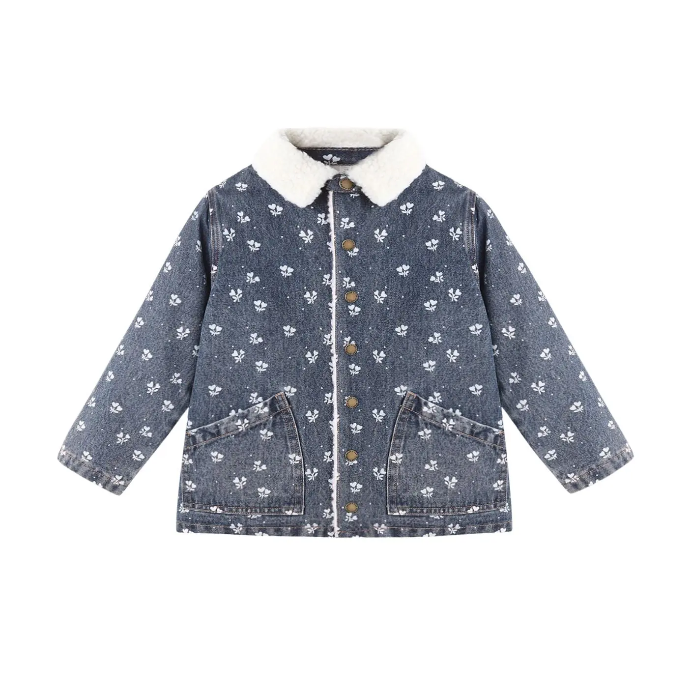 Long Chore Coat - Heart Ditsy by Rylee + Cru